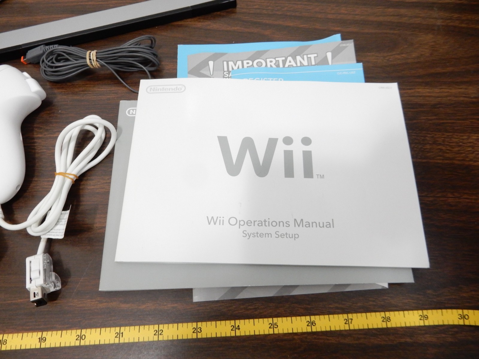 Wii system 2 controllers cords sensor bar more TESTED WORKS GREAT