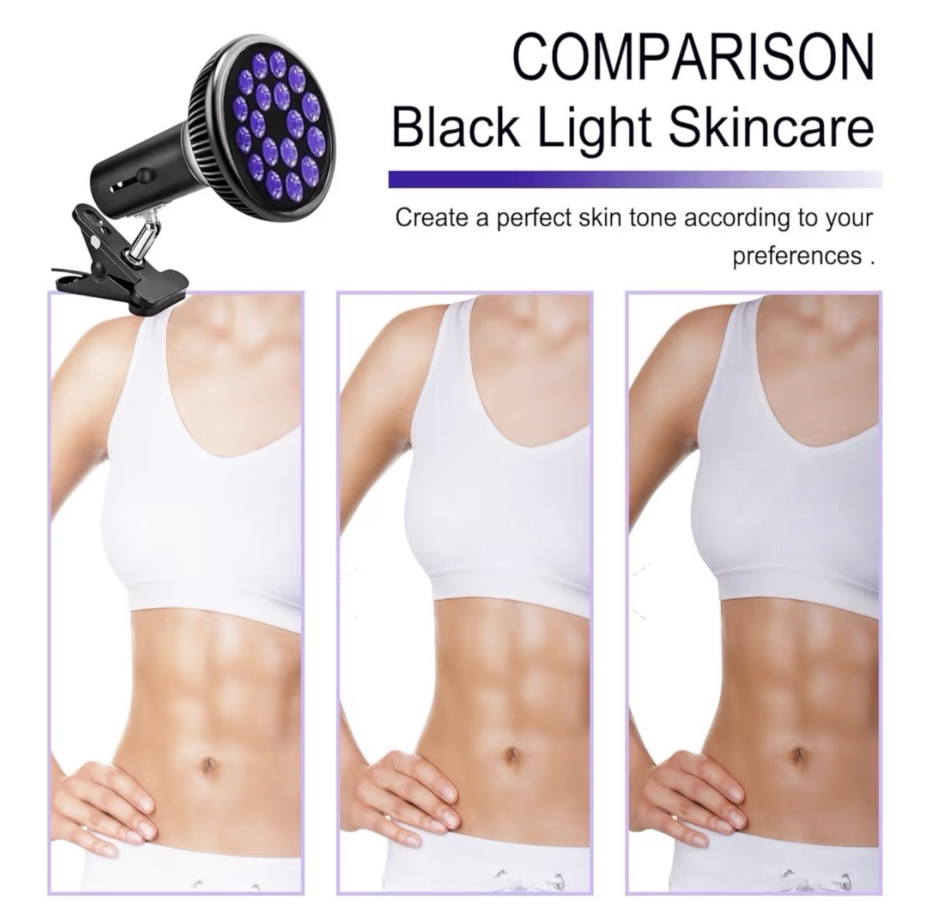 18 LED Therapy Light Lamp Adjustable Stand Home Wellness