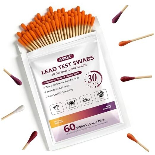 s Lead Test Kit,Quick Results in 30s Lead Detector,Enhanced Lead 60 Swab
