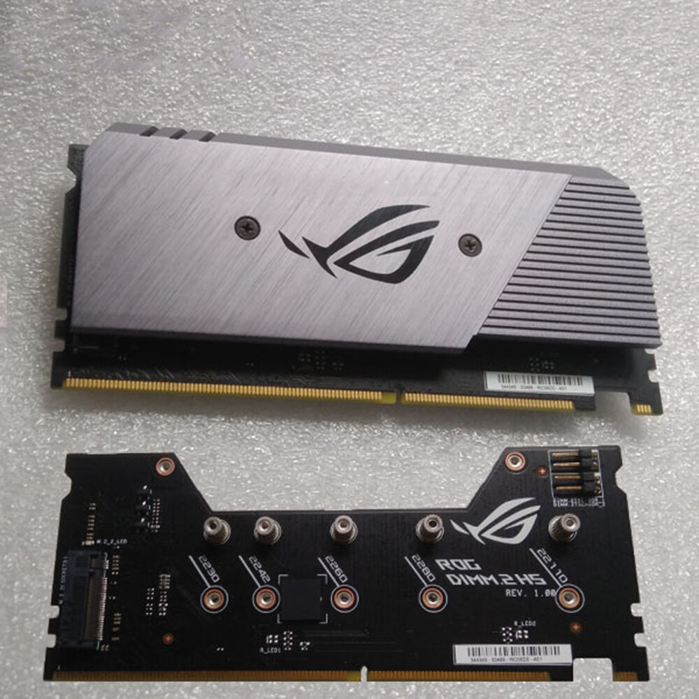DIMM.2 Adapter to 2 PCIe NVME SSD For ASUS Rog M9A M10A R6A R6E M12E x399ZE MB