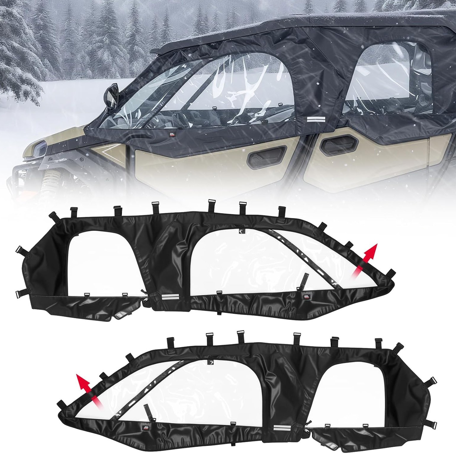 Soft Upper Door UTV Cab Enclosures Set for 2024-2026 CFMOTO ZFORCE 950 SPORT 4