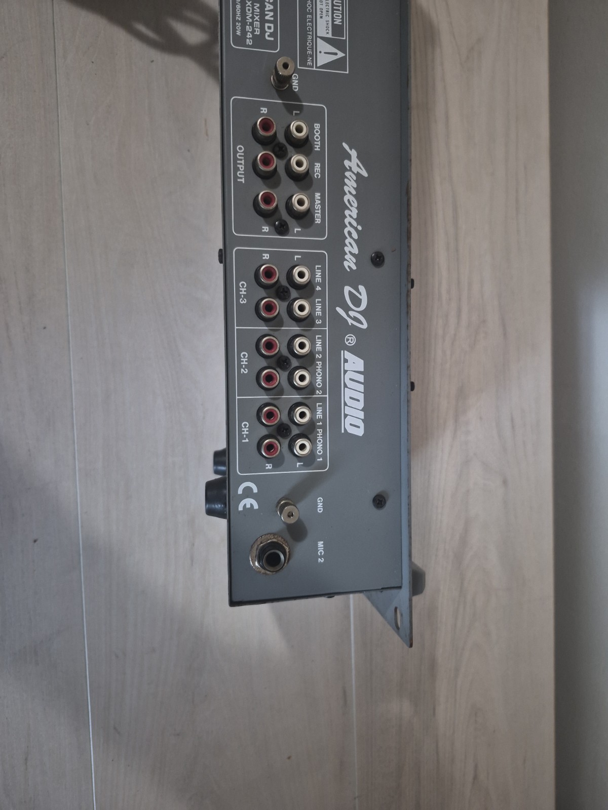 American DJ Audio XDM-242 Missing Knobs SEE PICS