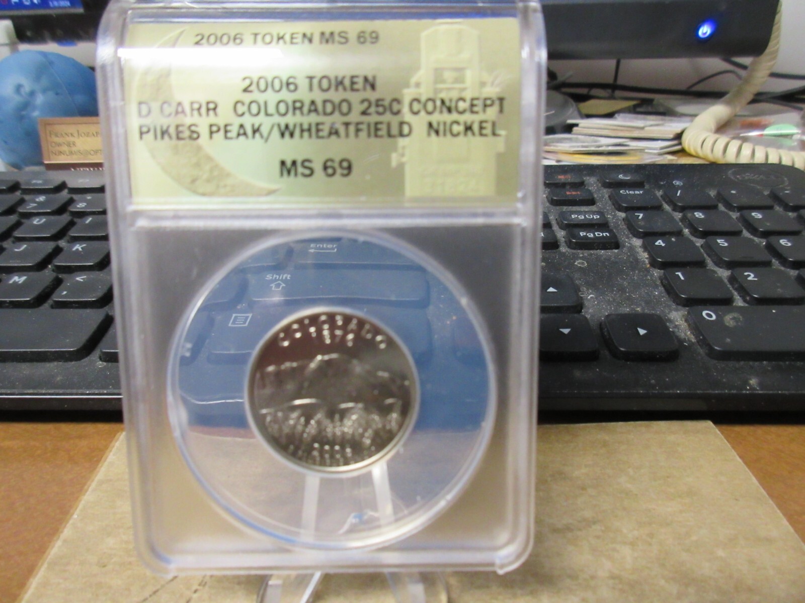 2006 Colorado State Quarter Prototype Pikes Peak by Daniel Carr NI  ANACS MS 69