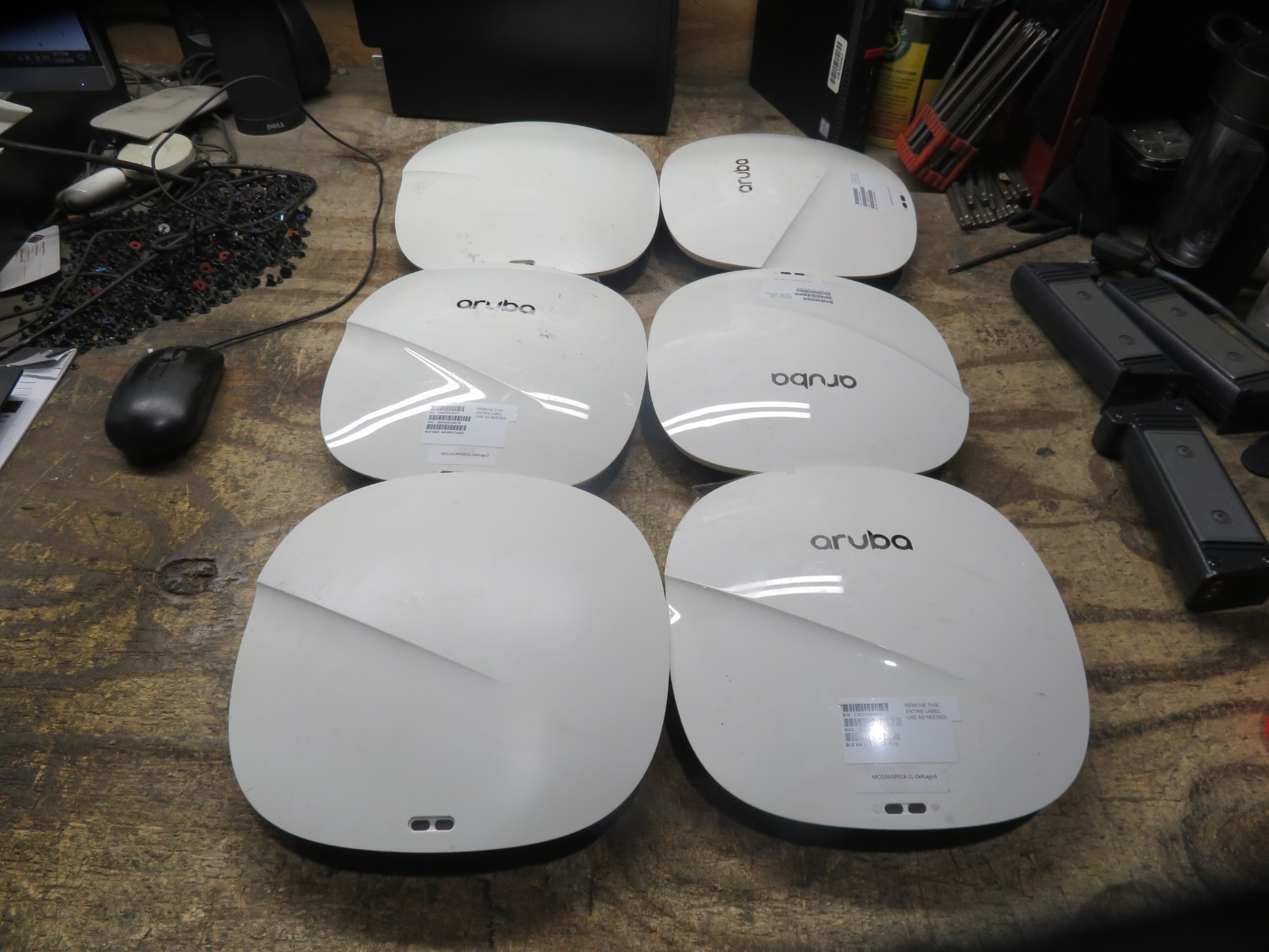 6  x Aruba Networks APIN0345 AP-345-US JZ033A Dual Radio Wireless Access Point