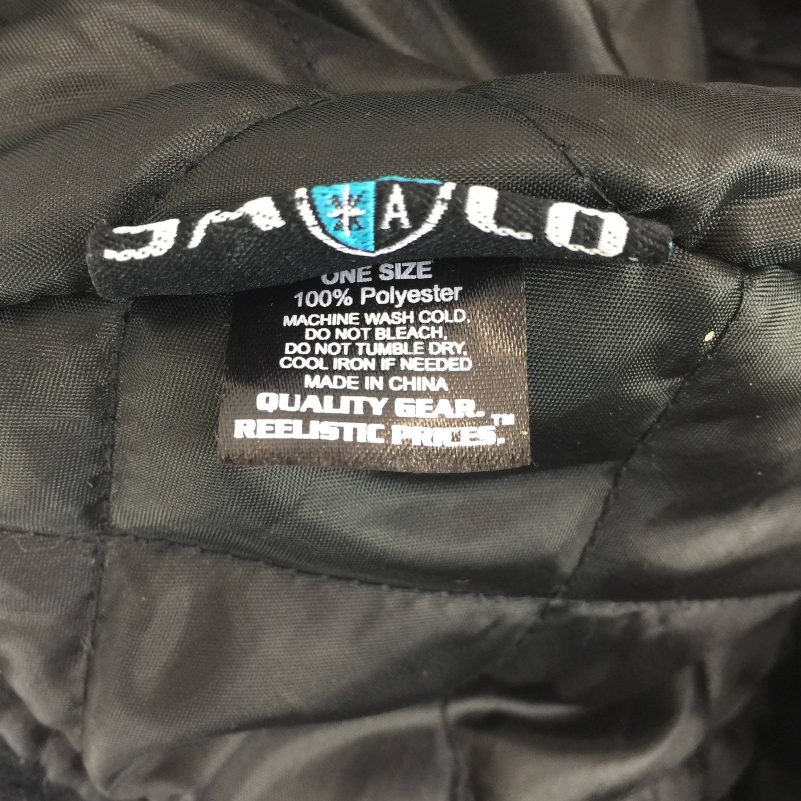 Salt Armour SA Trapper Hat Fur Lined Black Blackout American Flag One Size