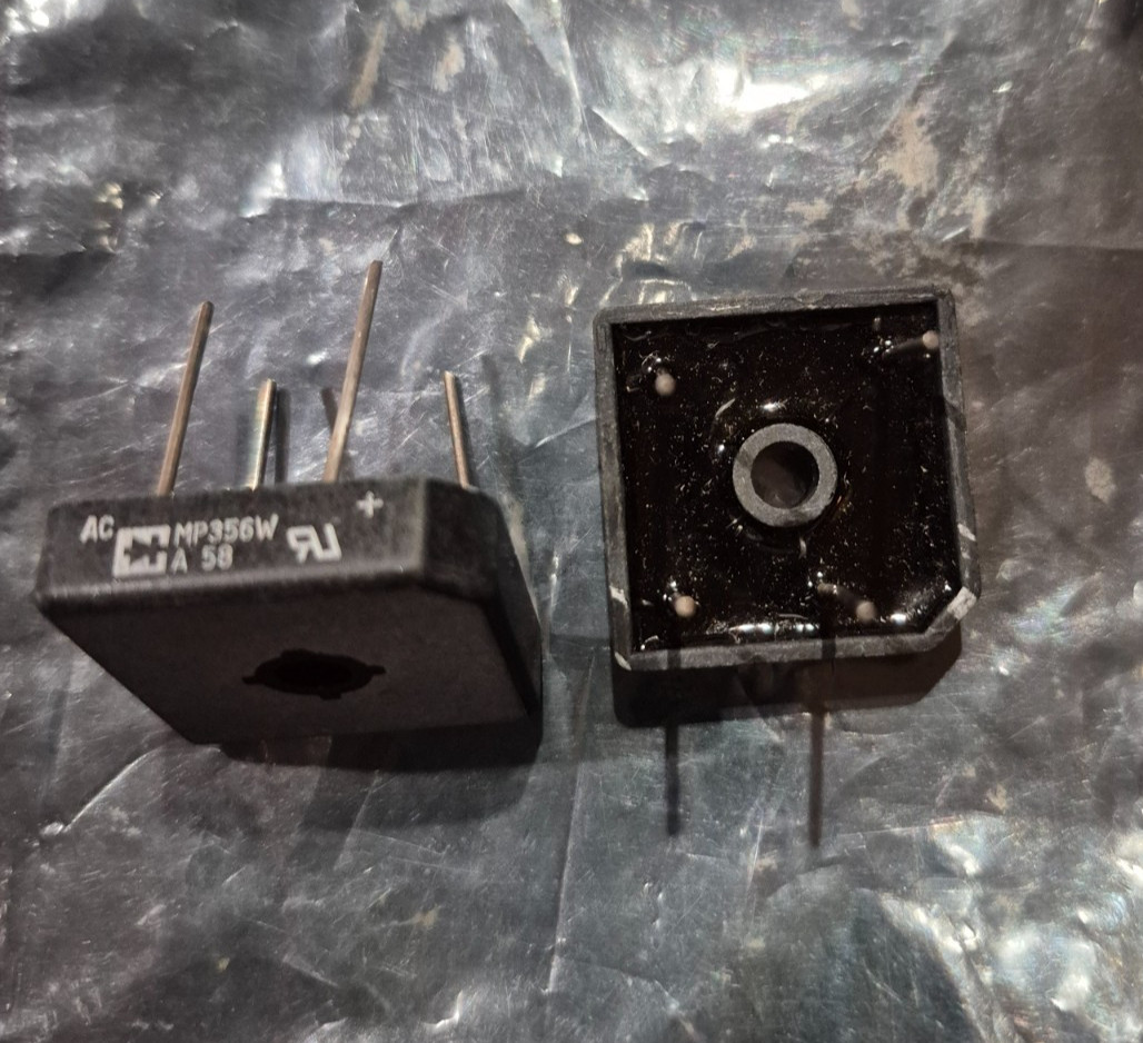 Qty 2 pieces MP356W Rectron Bridge Rectifiers 35A, 600V