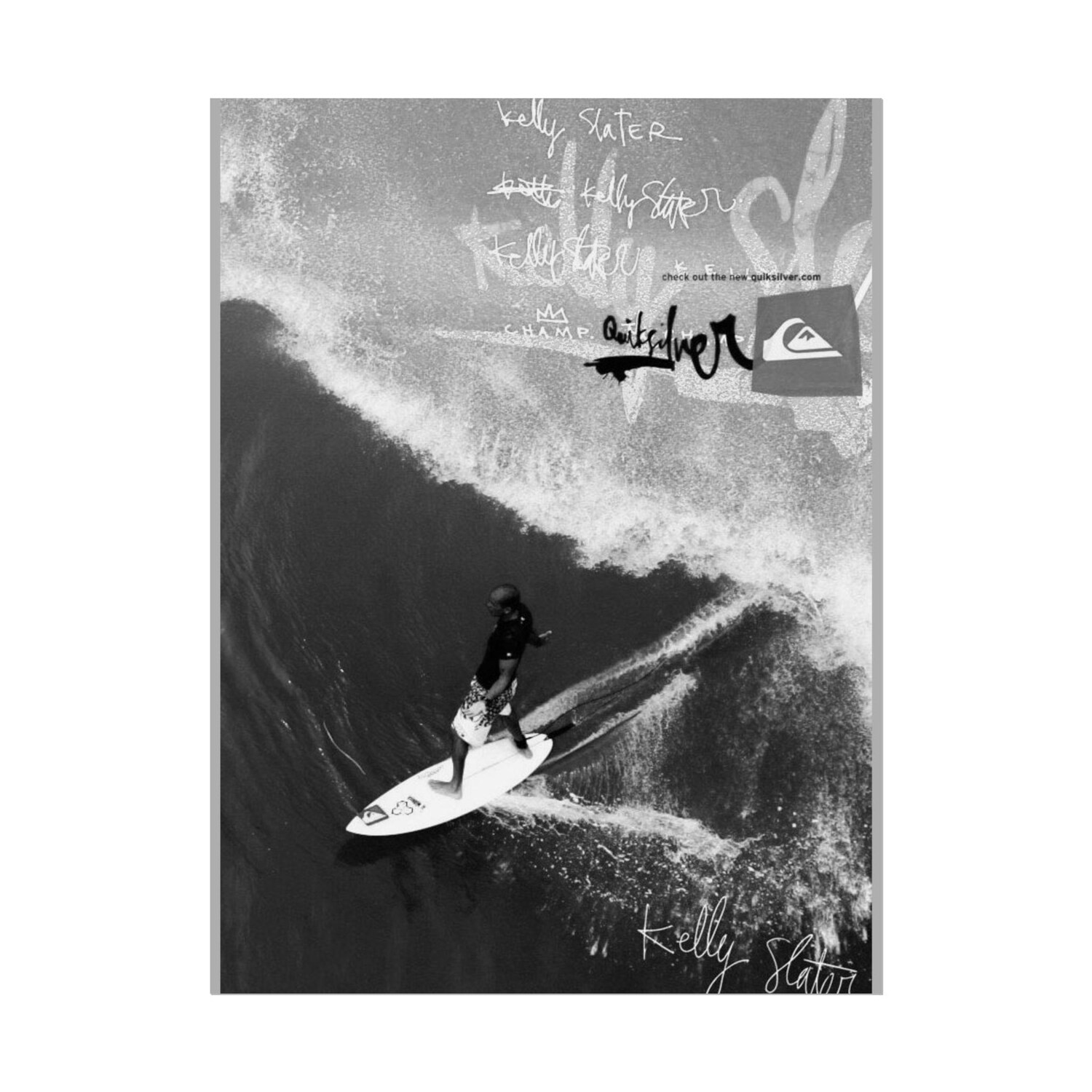 Surfing Wall Art Poster | Kelly Slater Ocean Sports Room Decor