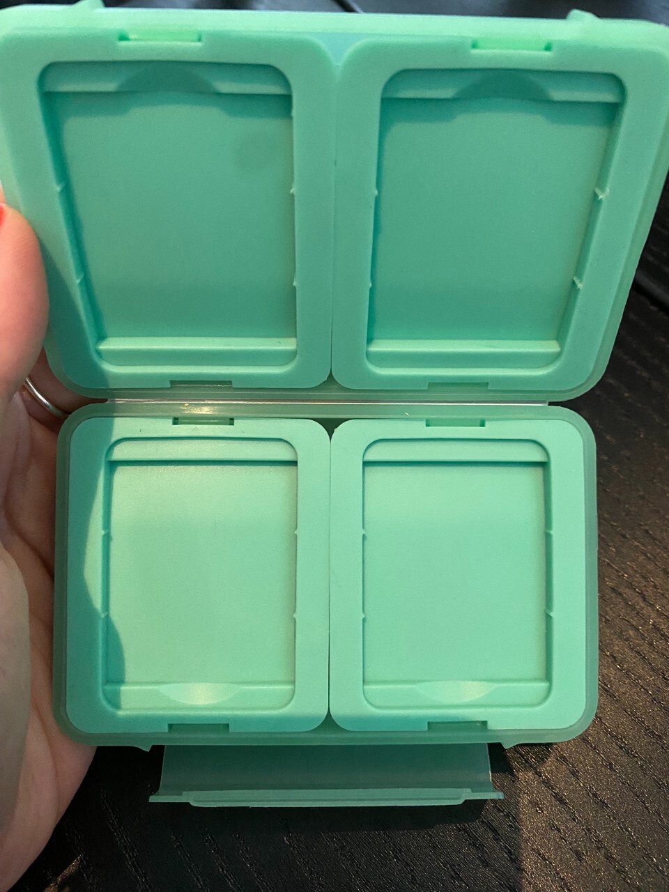 New: Ruggard LEDA Memory Card Case for 4 CF, CFast Cards (Green)