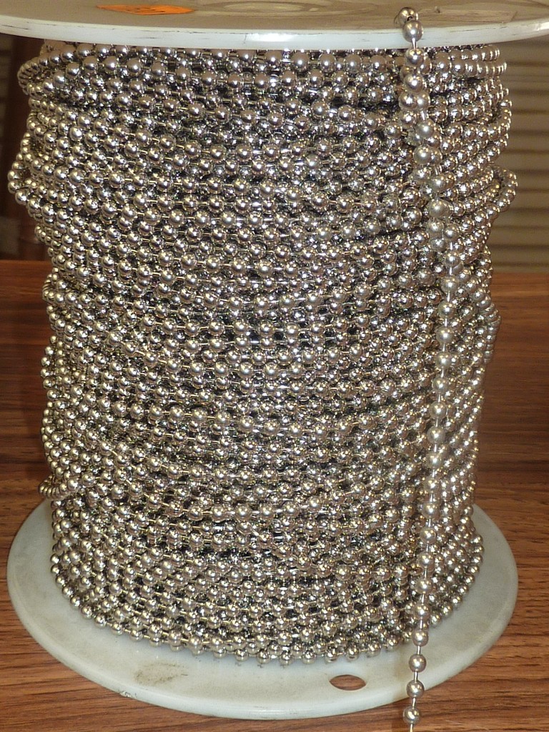 Nickel Plated Brass Beaded Chain #10