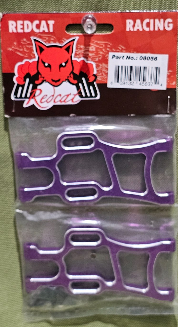 Redcat Racing 08056 Purple Aluminum Rear Lower Suspension A-Arms for Volcano