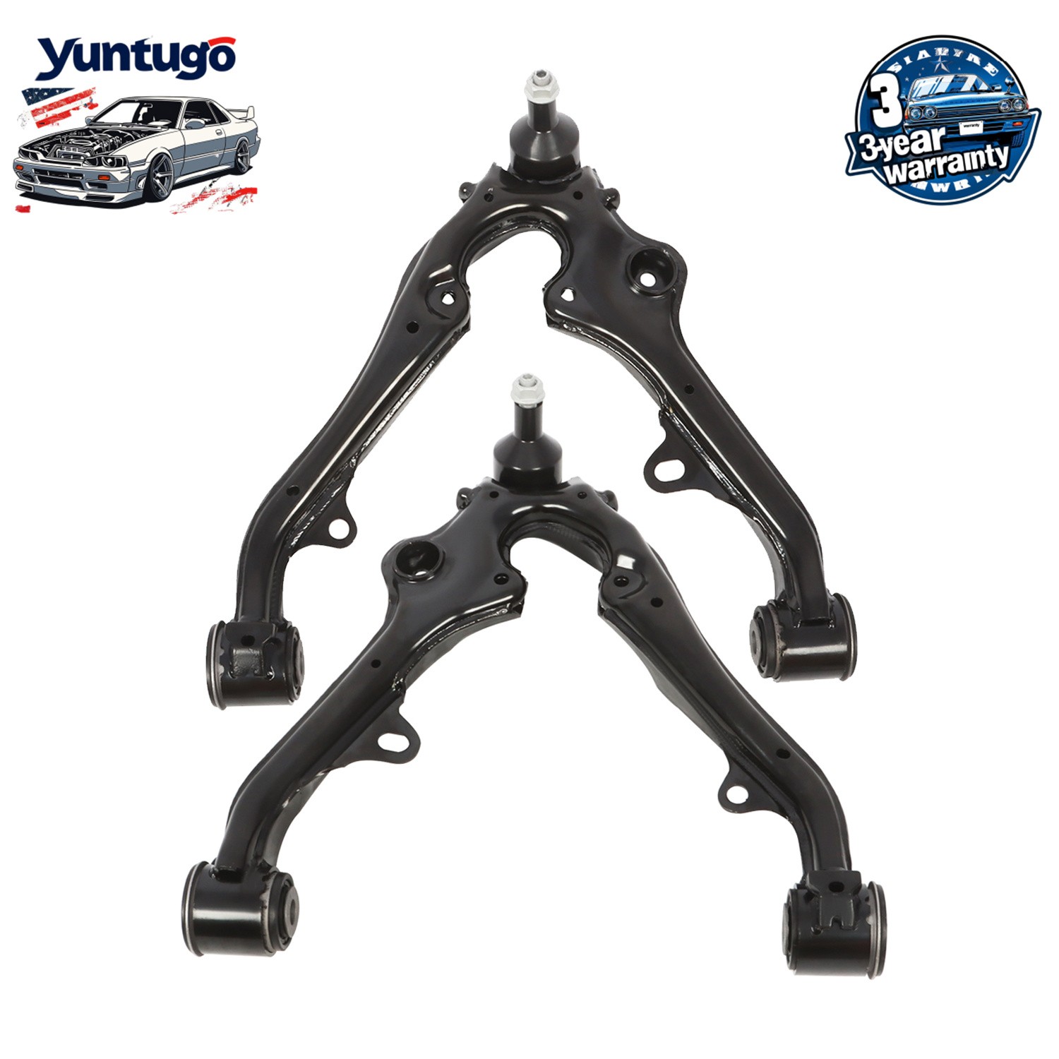 For GMC Sierra 1500 Limited Chevy 2Pcs Front Lower Control Arm & Ball Joint Assy