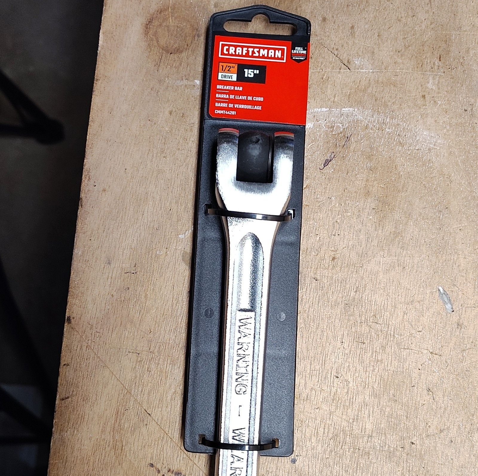 Craftsman VVL 44201 1/2" Drive Breaker Bar 15" Inch USA