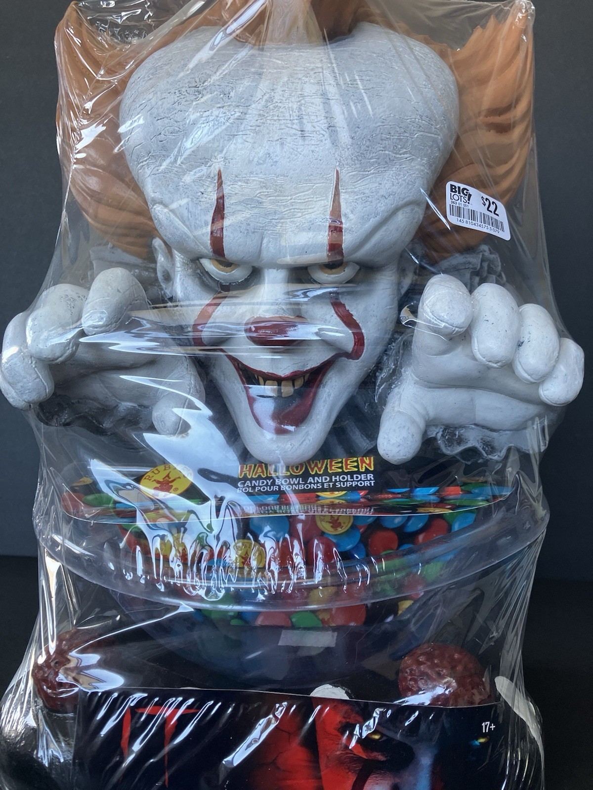 Rubies IT Chapter Two Pennywise Candy Bowl Holder  - New Factory Sealed!