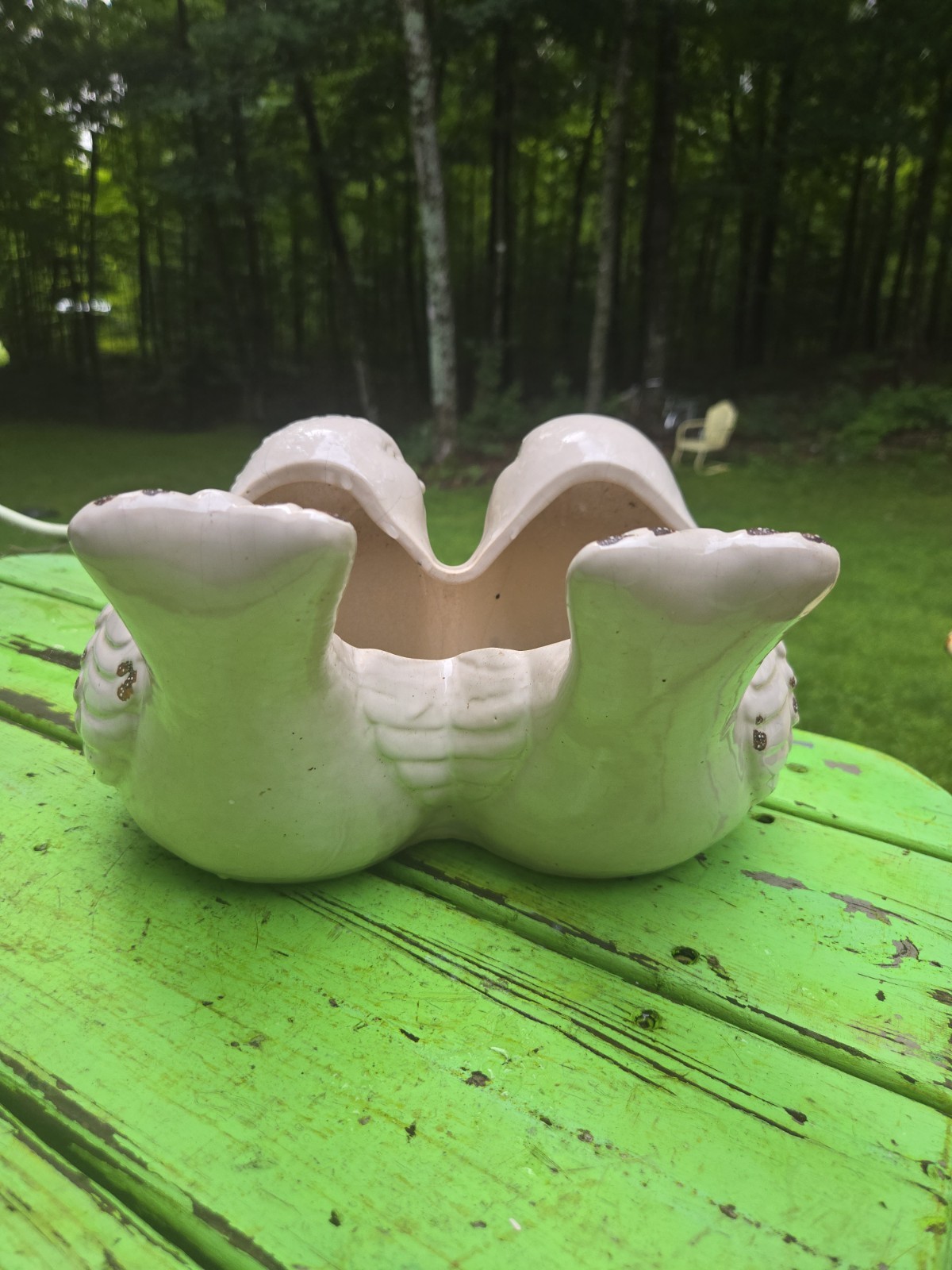 Vintage Ceramic Love Bird Planter Unknown Maker