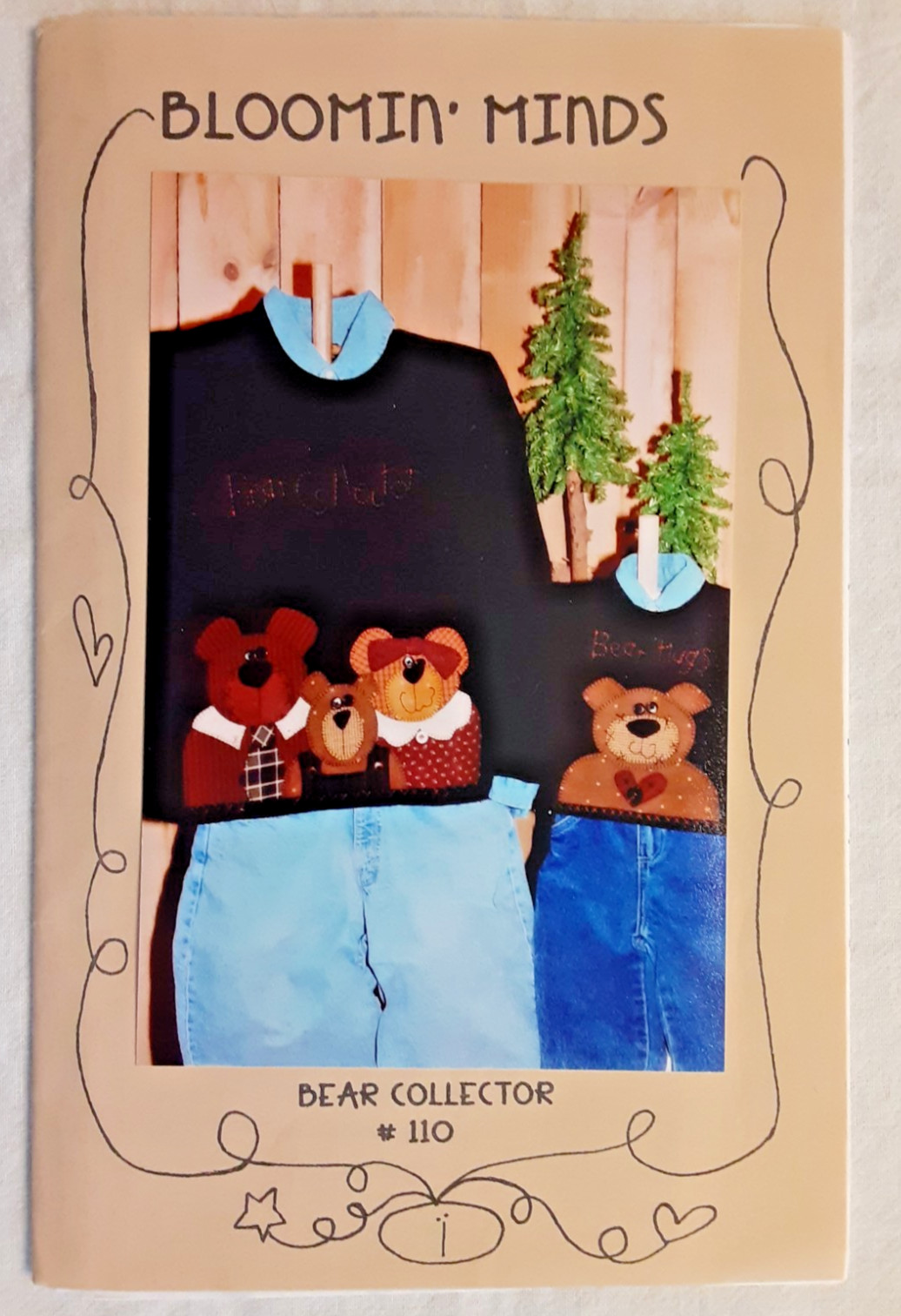 Bloomin' Minds BEAR COLLECTOR Sweatshirt Sewing Craft Project Pattern (H)