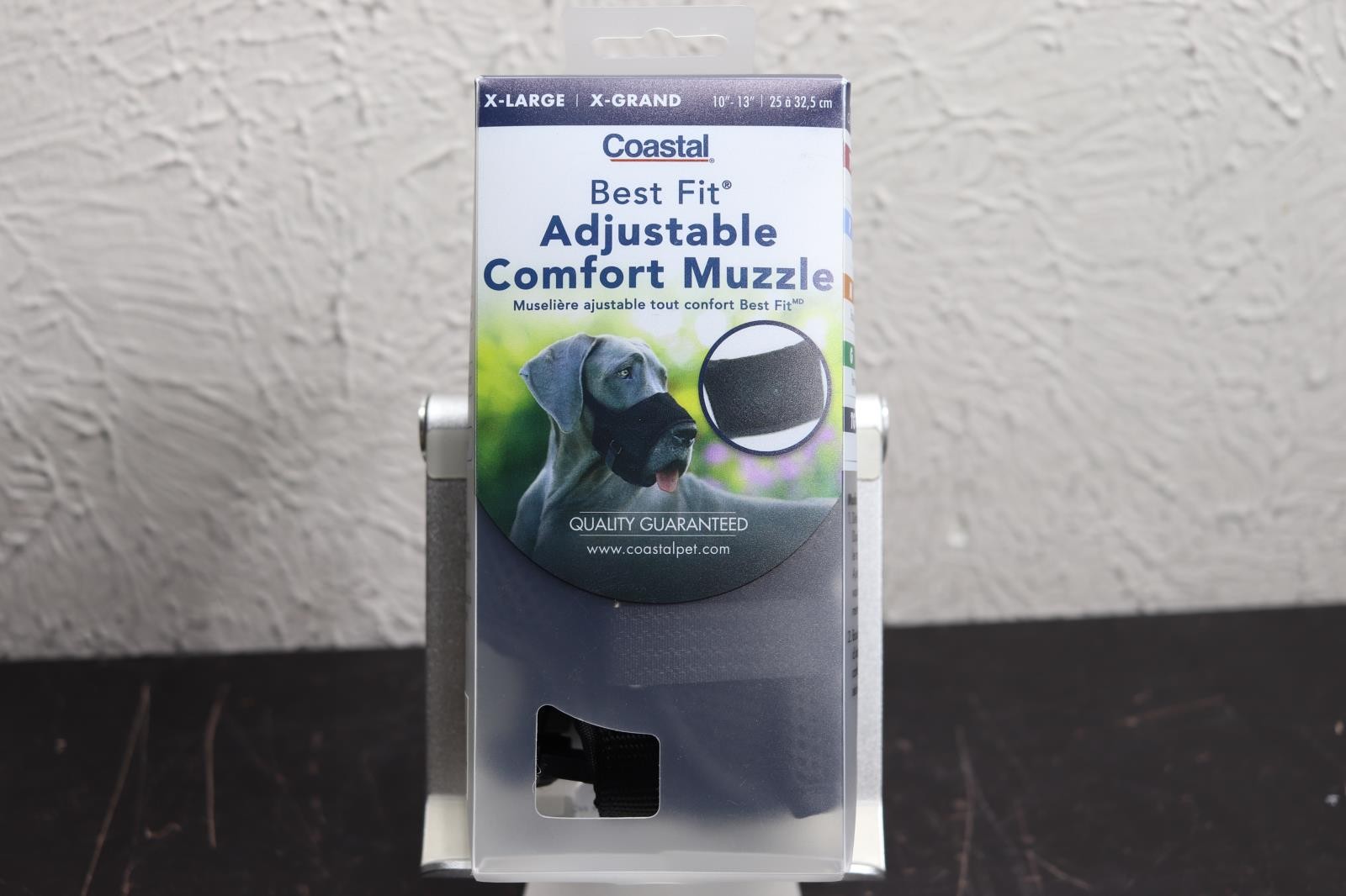 Coastal Best Fit Comfort Dog Muzzle Size XL X-Large Adjustable Breathable Black