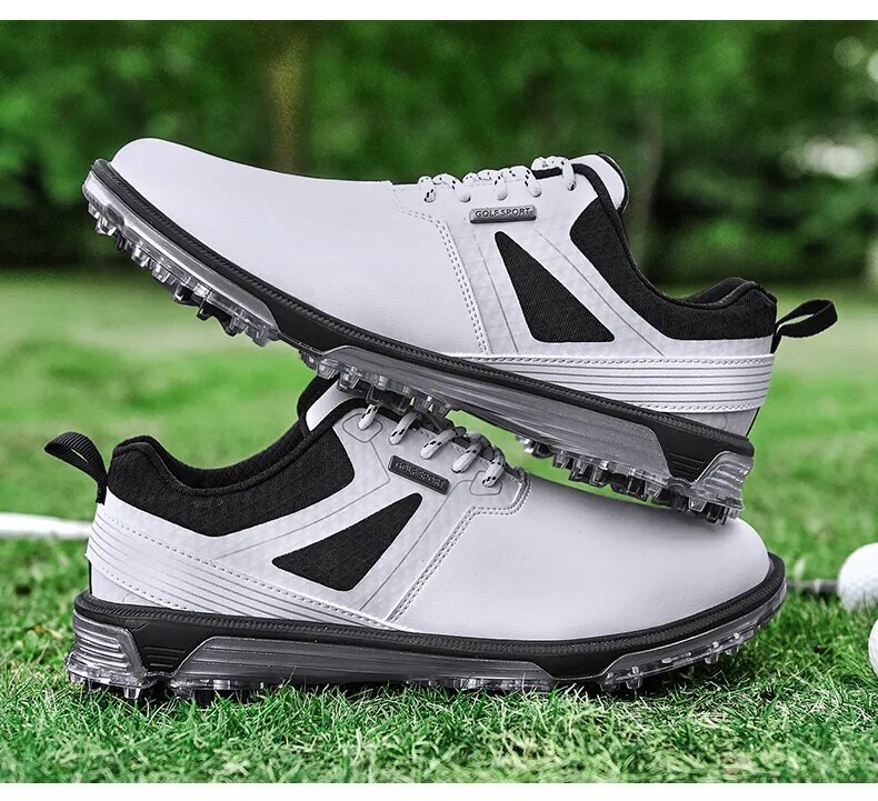 Waterproof Men's Golf Spikes Shoes Comfortable Non-slip Golf Training Sneakers