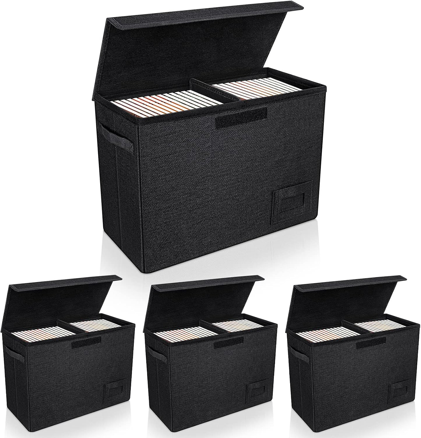 Collapsible Comic Storage Box Holds 150 Bagged Boarded Comics Portable Bin