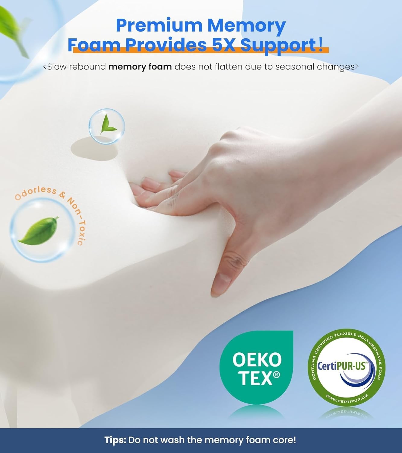 Ultra Pain Relief Cooling Pillow for Neck Support, Adjustable Cervical Pillow...