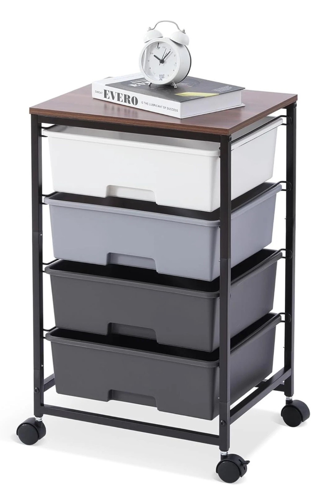 Sykiariol Rolling Storage Utility Cart With 4 Drawers