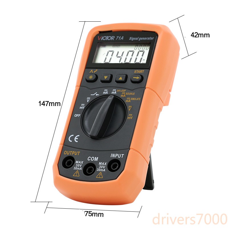 24V Loop Step Output Simulator Meter DC Voltage Current Signal Generator Source