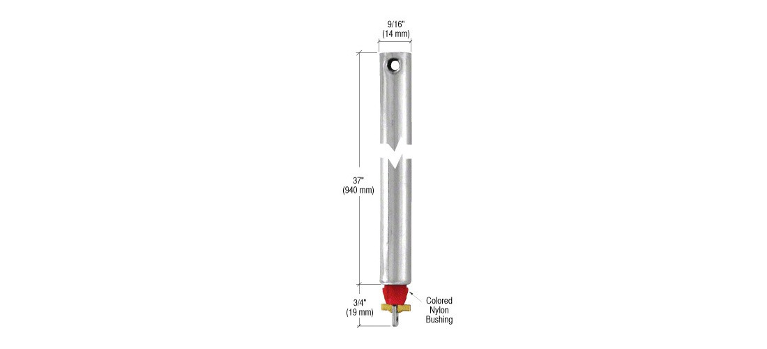 CRL FJ3720 37" Tubular Spiral Non-Tilt Window Balance Red Bushing