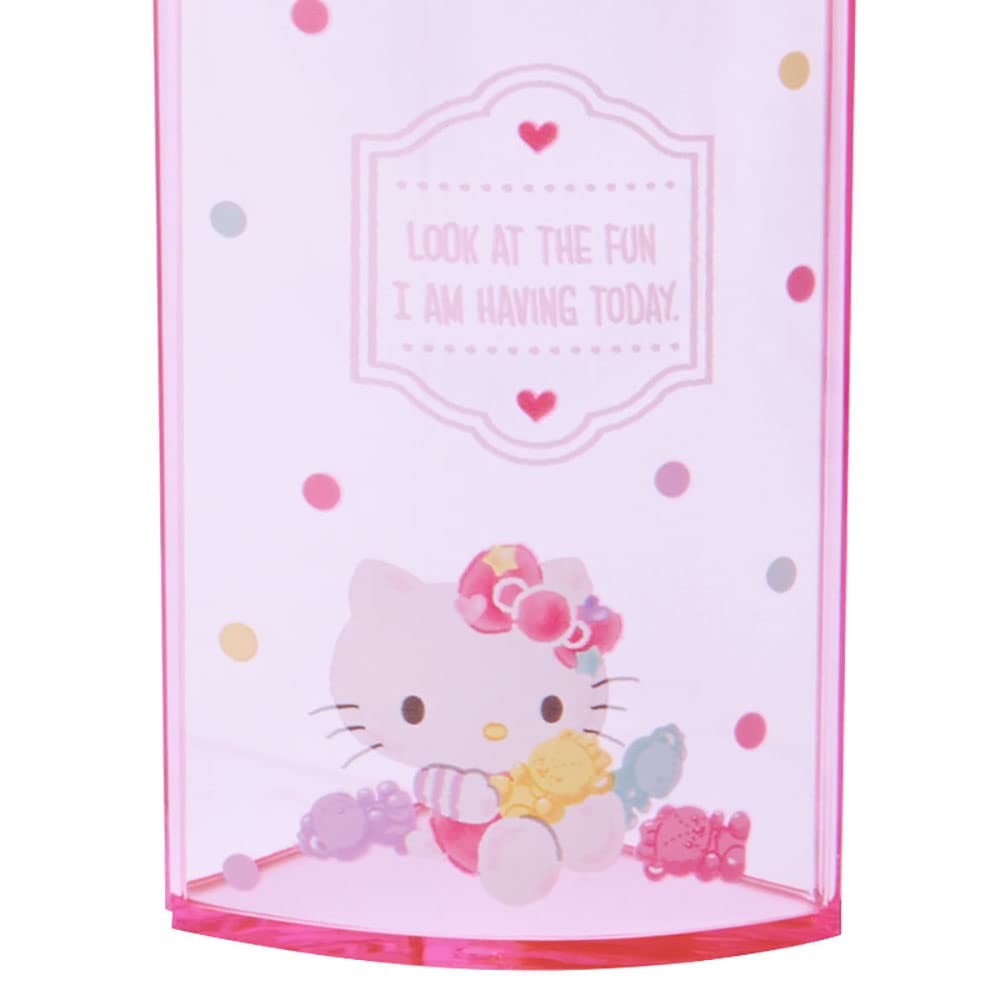 213110 Pink Plastic Hello Kitty Kitty Pen Stand 360 Degree Rotating Pen Stand...