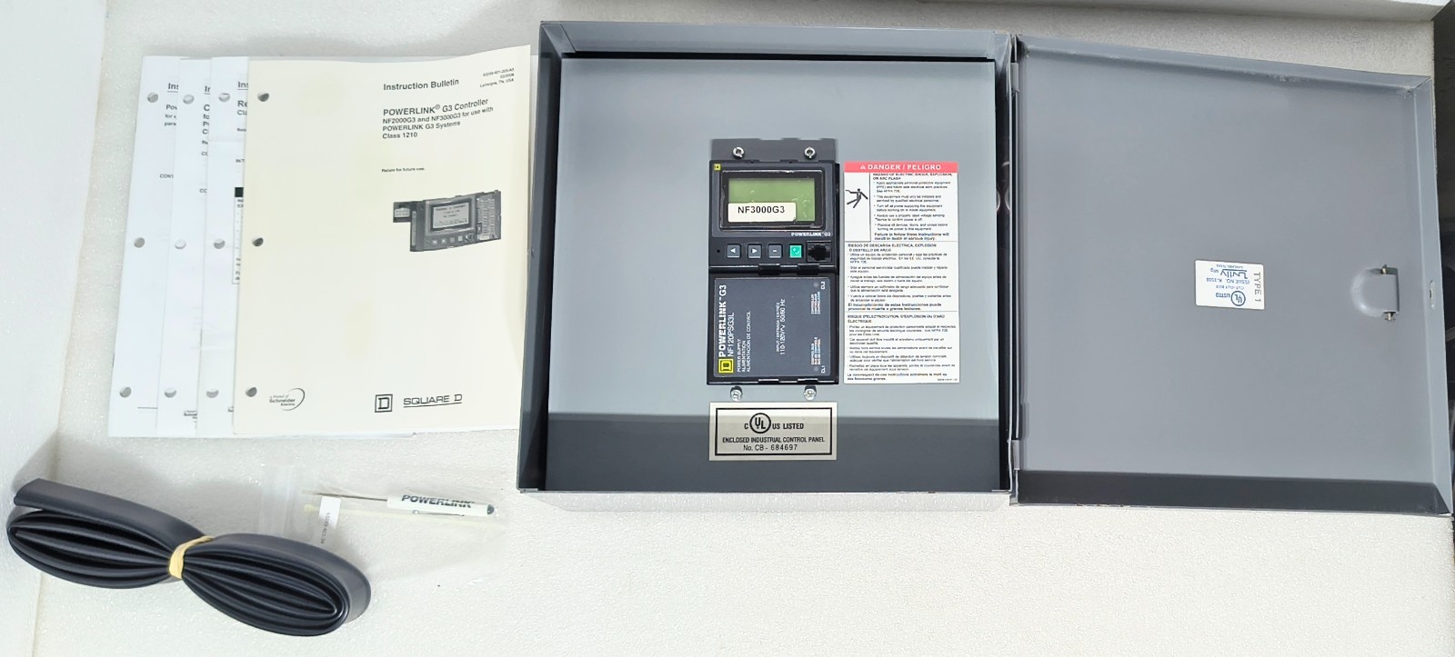 SQUARE D POWERLINK G3 NF3000G3 REMOTE MOUNT CONTROLLER 2000G3 120V