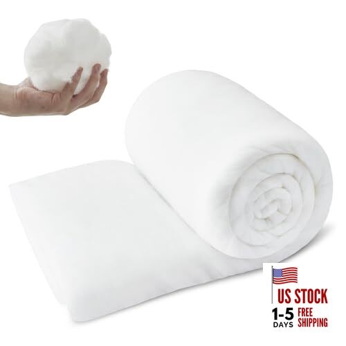 Upholstery Batting for Quilting,Dacrons Polyester Quilt 36"- 5 yards White