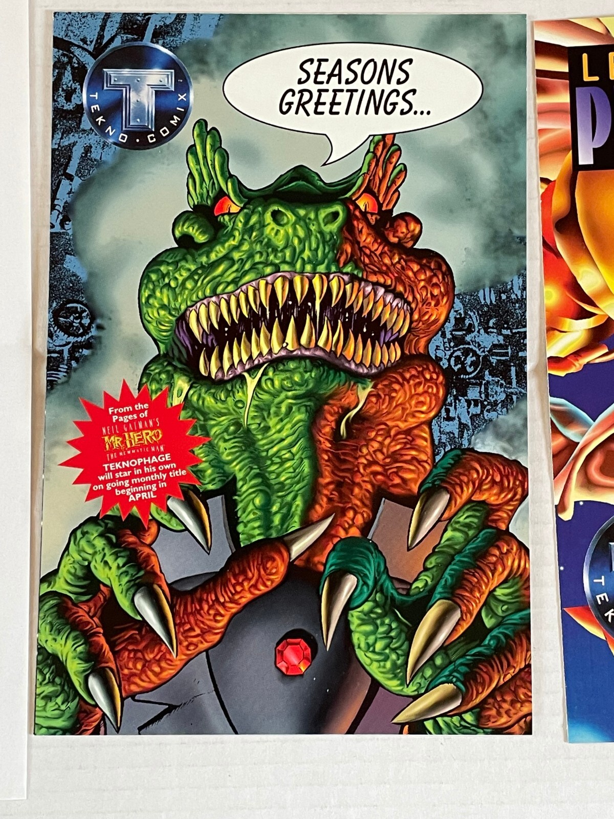 Tekno Comix 1995 Promo Print #0 1995 + Card & Letter