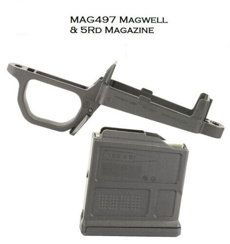 Magpul 497 Magwell & Magazine for Hunter 700 Short Bolt Action MAG497-BLK, AICS