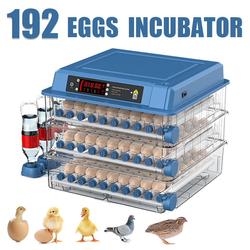 192 Automatic Eggs Incubator  For Hatching Chicken Quail Hatcher Dual Electric