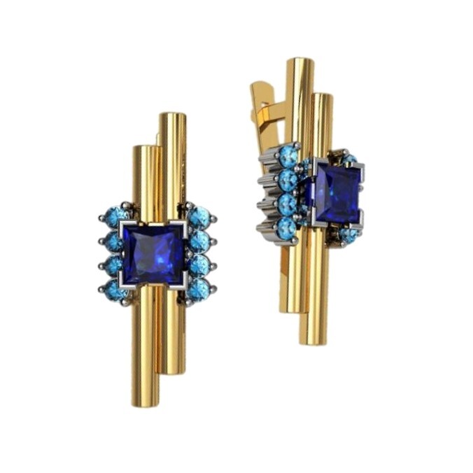 2 pairs Earring Wax patterns for lost wax casting Gold Jewelry/waxes_ 40224