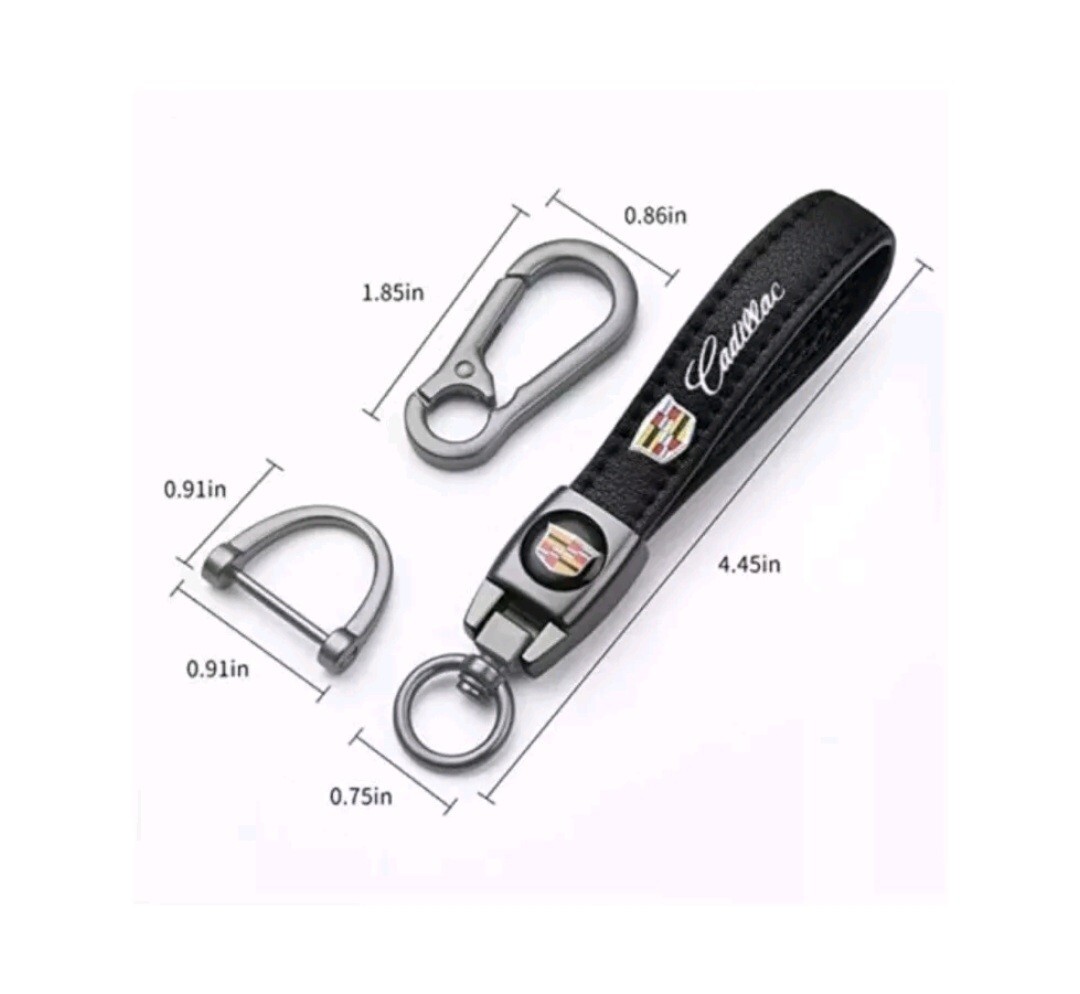 Cadillac Leather Keychain NEW!