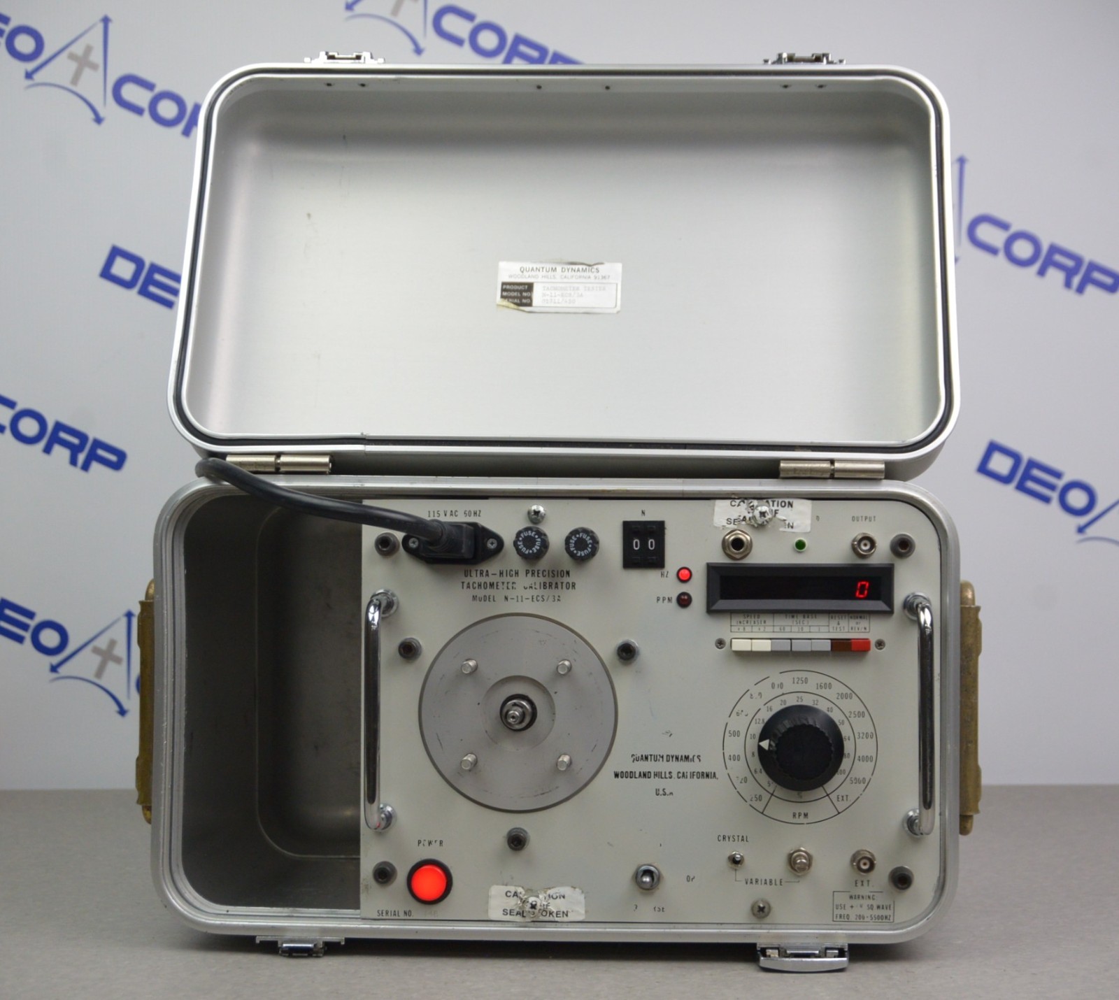 Quantum Dynamics N-11-ECS/3A Ultra High Precision Tachometer Calibration System