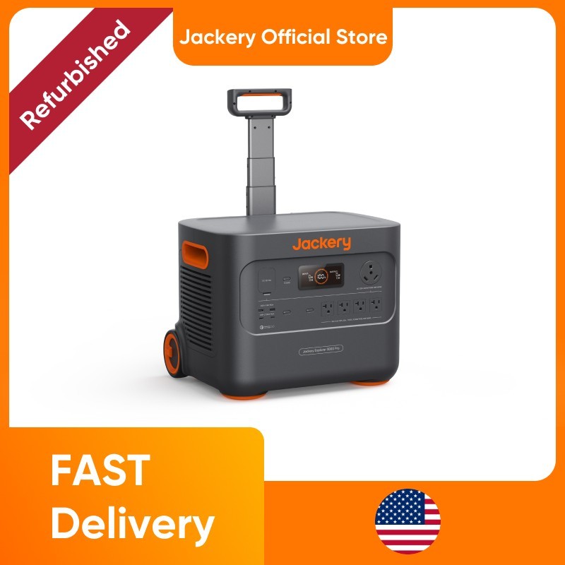 Jackery Refurbished Portable Power Station Explorer 3000 Pro, 3014Wh