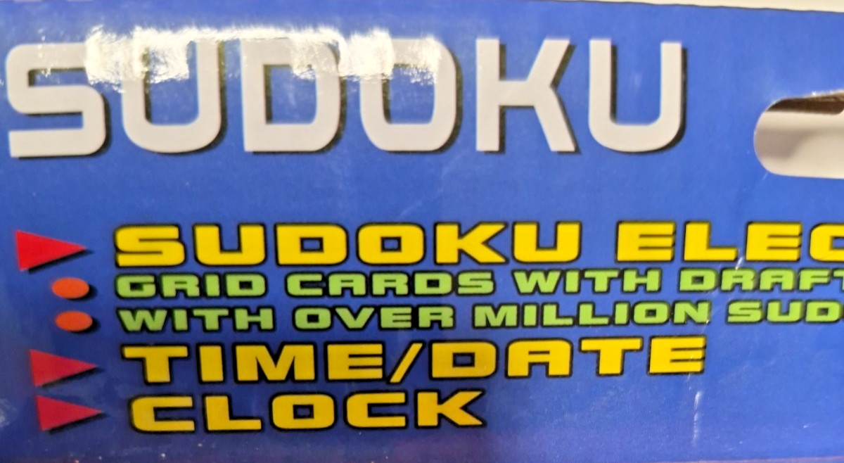 Sudoku Electronic Handheld Game YD-638 With Time Date Clock New