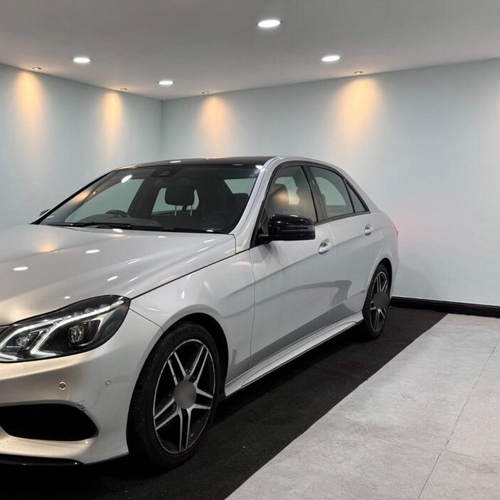 Glossy Black Chrome Delete Window Trims sticker For Benz E-Class W212 2009-2016