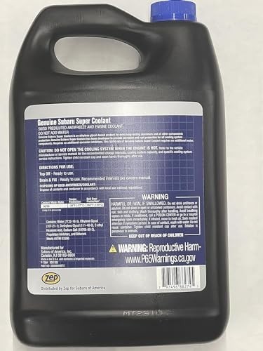 Premium Blue Super Coolant 1 Gallon Prediluted 50/50 for Subaru Models 2009+