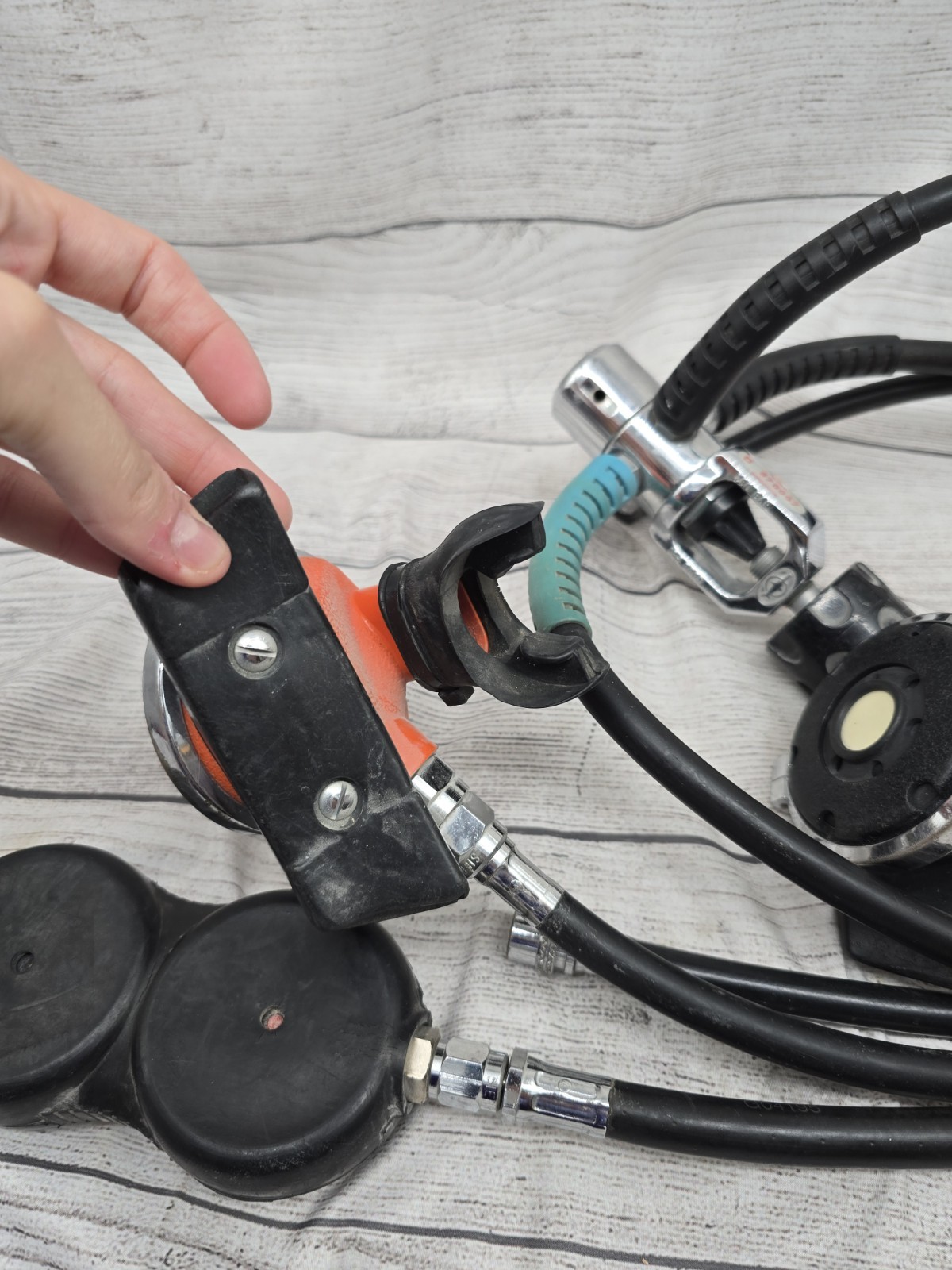Beuchat Scuba Regulator Set & Gauges Untested Parts Only