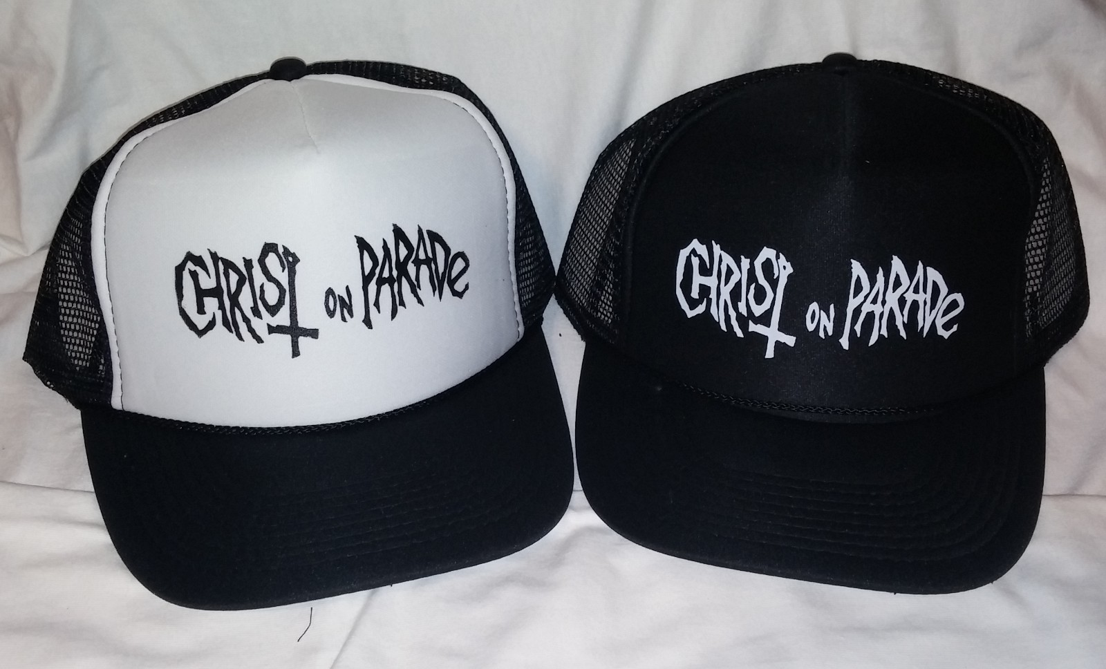 Christ On Parade Hat punk kbd gilman subhumans conflict econochrist neurosis