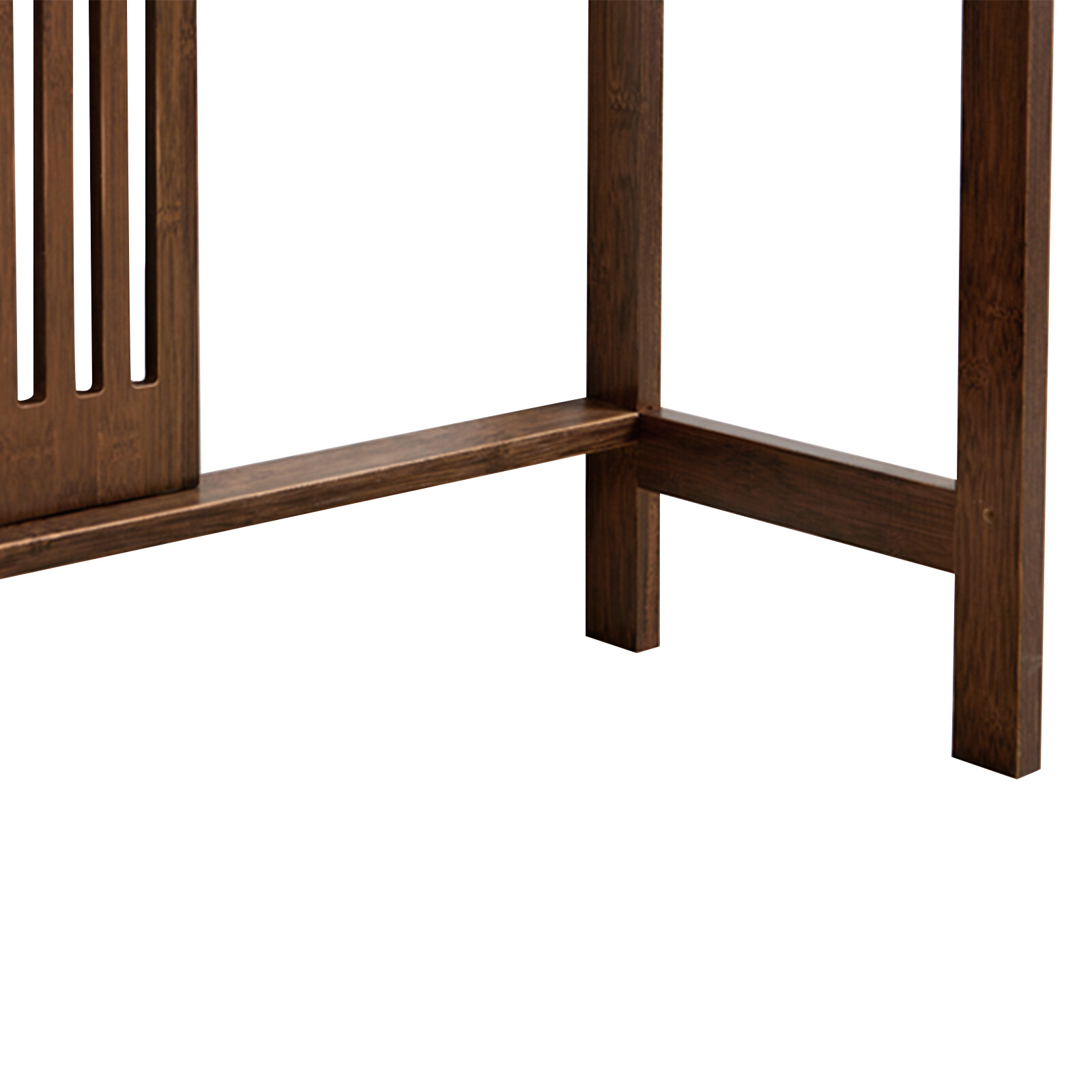 2-Tiers Long and Narrow Side Table Slim Accent Table HOT Versatile Bamboo Table