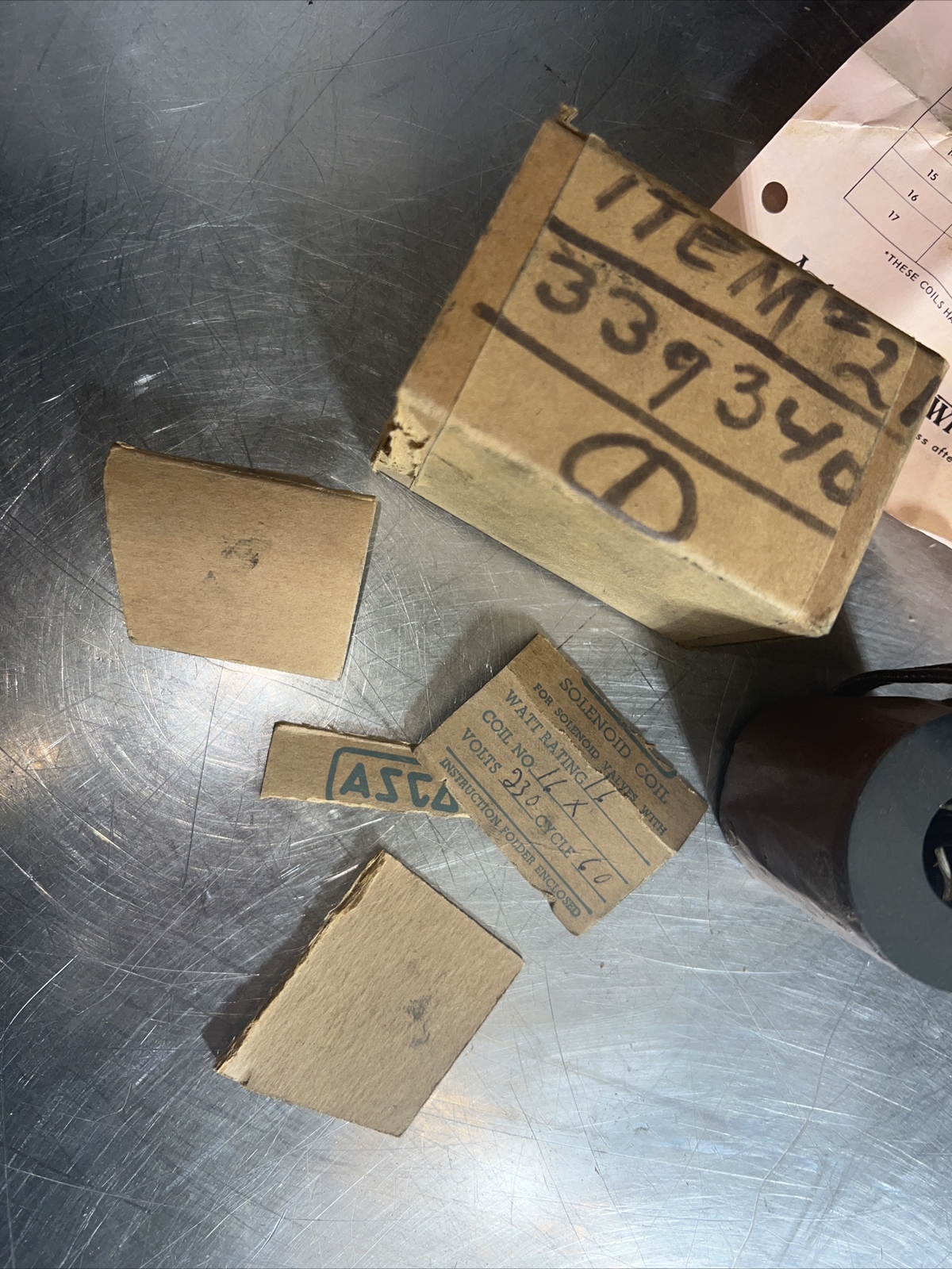 Nos Surplus ASCO Solenoid Valve 16X Coil 460-60 460V Volts 60Hz 16W Watt
