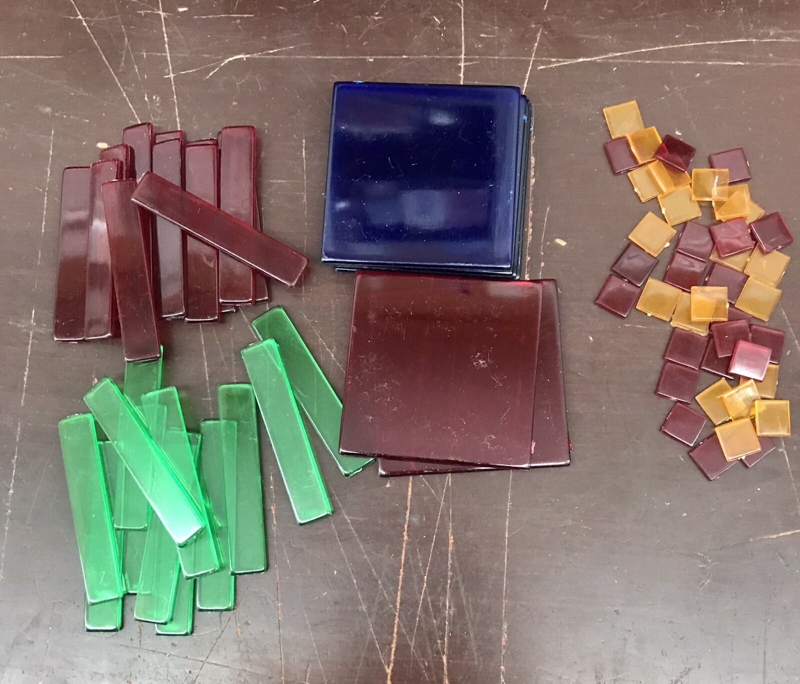 Overhead Algebra Tiles Math Manipulatives Teacher Resource Homeschool 70 pc NEW