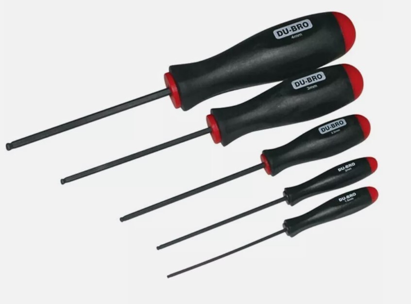 DU-BRO 453 Ball Wrench Set Metric (5) Rc Tools