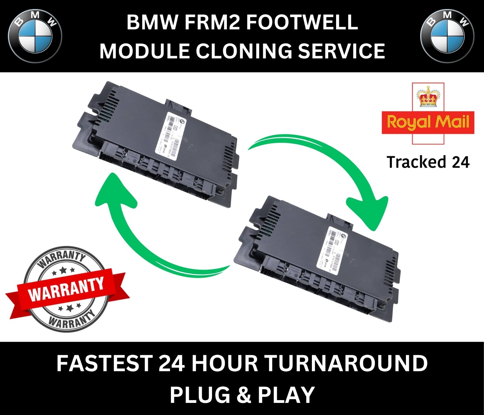 BMW FRM2 Footwell Module Cloning Service Plug & Play (2006-2009) E70 E87 E90 E92