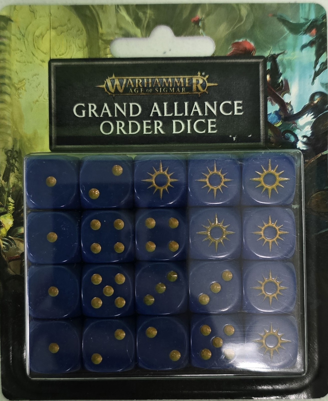 WARHAMMER AGE OF SIGMAR AOS GRAND ALLIANCE ORDER DICE SET FACTORY SEALED NEW