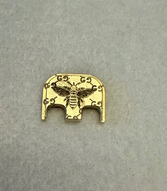 GG BEE BRASS Glock Gen 1-5 GOLD Backplate Slide Plate 17 19 26 27