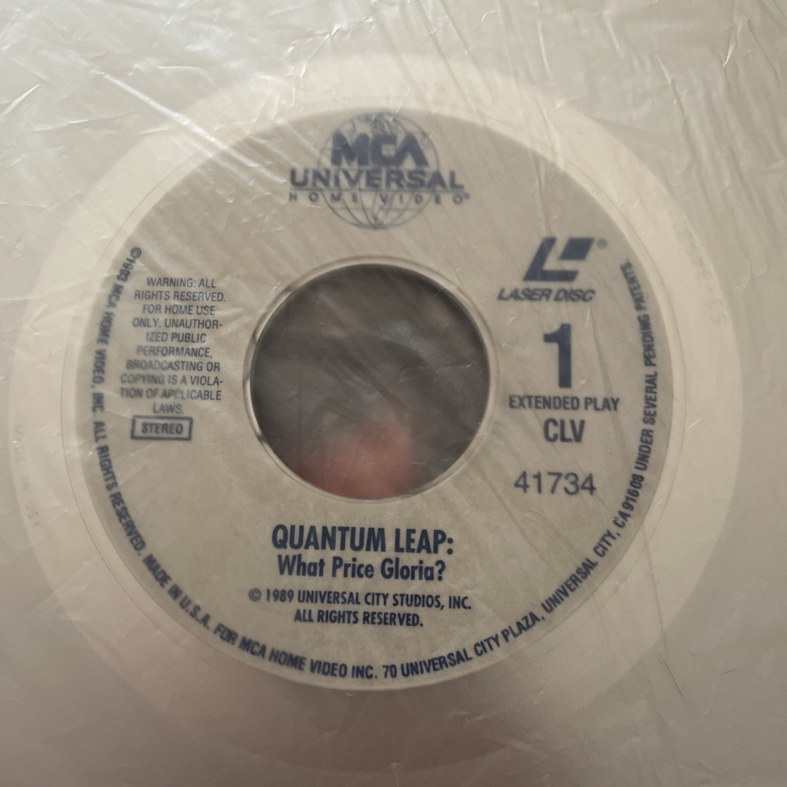 Quantum Leap : What Price Gloria? / Catch A Falling Star - Laserdisc