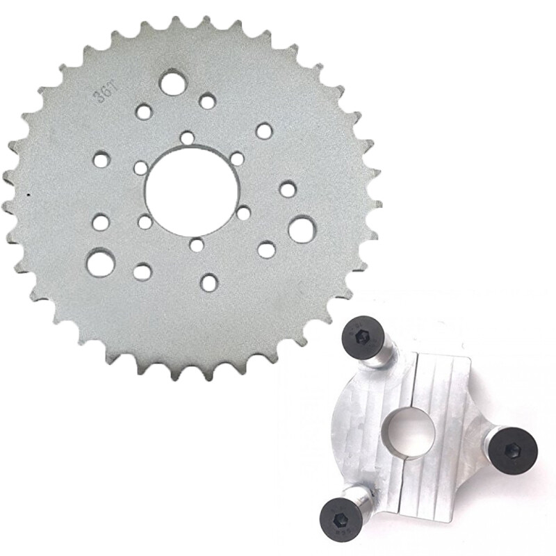 DONSP1986 Hub Adapter 1" and Multifunctional 36T Sprocket - 2 Stroke Engine Kit